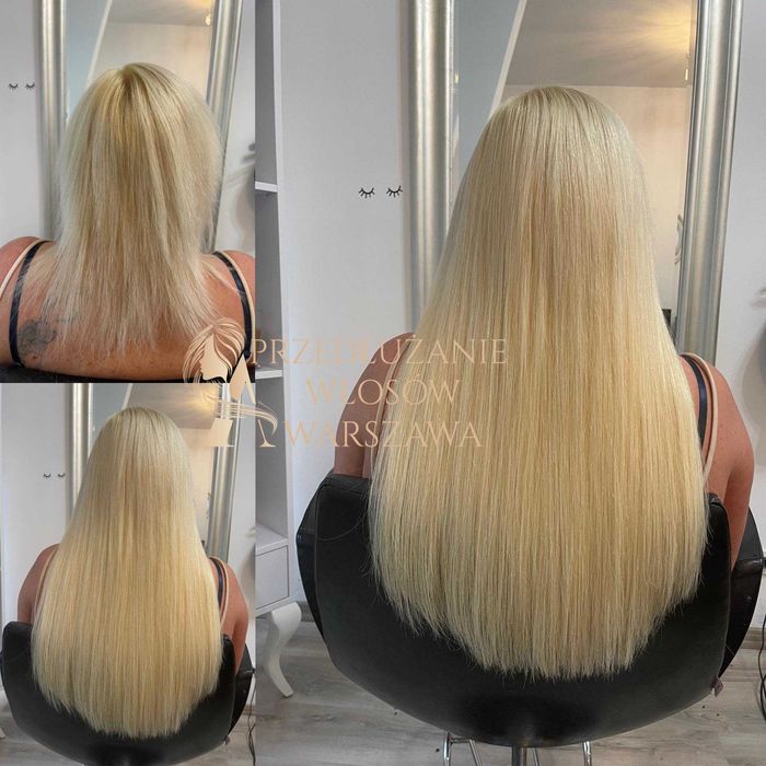 Przedłużanie włosów od 1200zlWłosy NATURALNIE Cale Fryzjerstwo