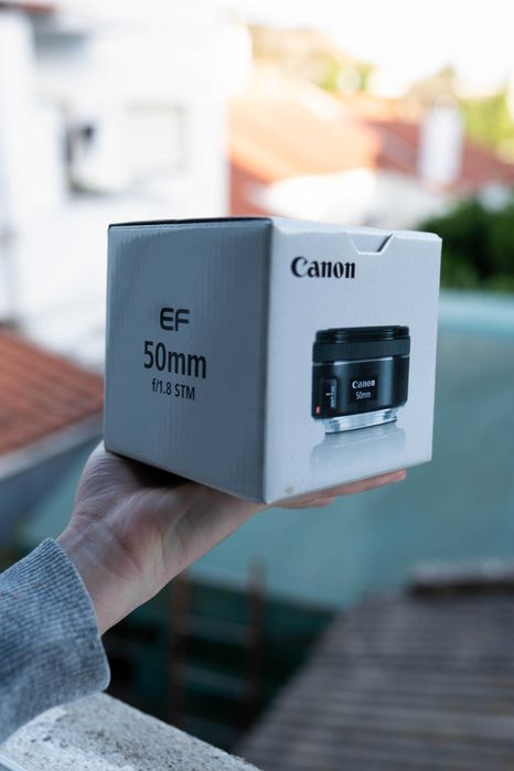 Objetiva canon 50mm 1.8 STM