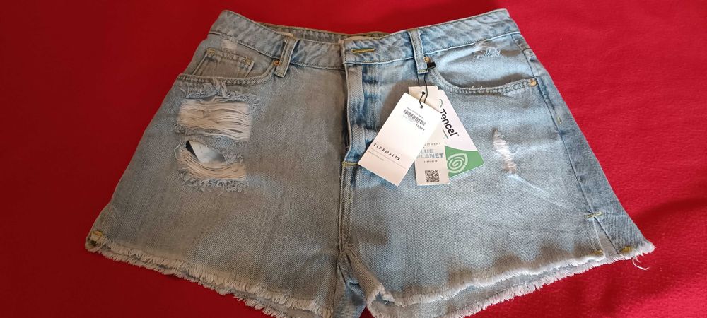 Calções ganga senhora Tiffosi novos