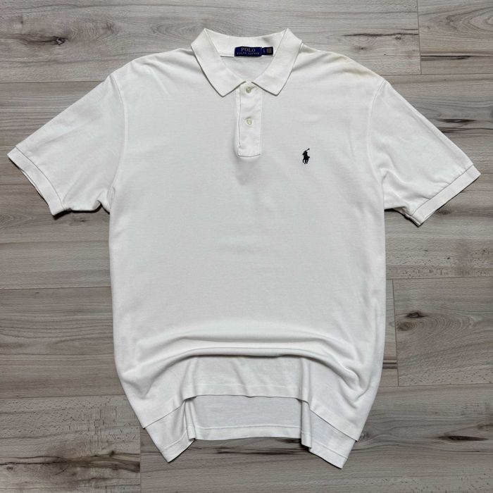 Преміальна Біла Футболка Поло Ральф Лорен Polo Ralph Lauren Pique, Факт XL, Оригінал