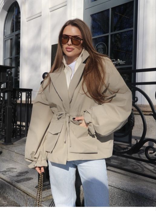 Тренч з поясом утеплений Dase.brand