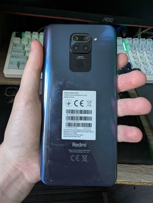 Xiaomi Redmi Note 9 у кольорі Midnight Grey 3/64