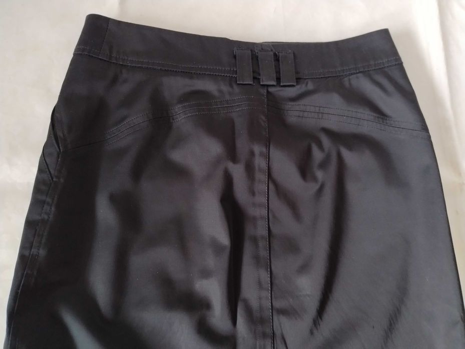 Spódnica Taranko 36 czarna wizytowa do pracy, bluzka dzianina 36 kratk