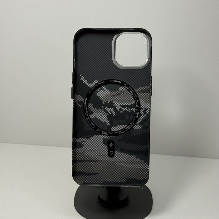 Чохол iphone 13/ 14 карбоновий з MagSafe. Чехол айфон 13/ 14 carbon