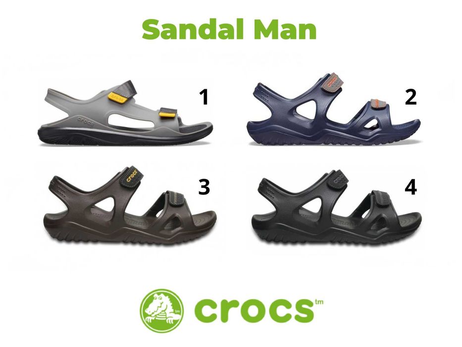 Чоловічі сандалі крокс на літо Crocs Sandal man Swiftwater Expedition