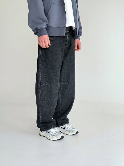 Джинси чоловічі широкі baggy jeans, штани баггі | Джинсы багги мужские широкие Джынсы беги в стиле 90 х реп ск8 Штаны rap pants sk8 y2k | Розмір XS