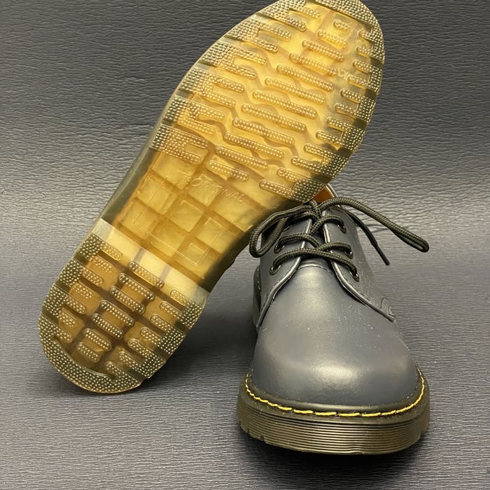 Półbuty klasyczne niebieskie glany martensy eleganckie