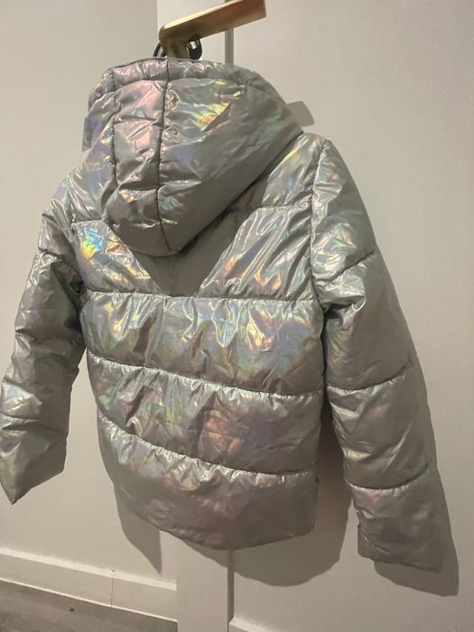 Kurtka holograficzna dziewczęca 134/140
