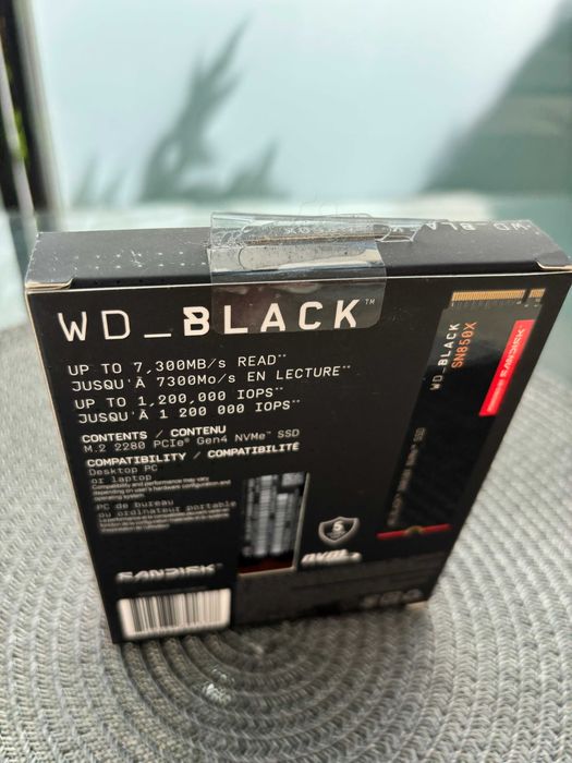 WD Black SN850X 4TB M.2 2280 (WDS400T2X0E)