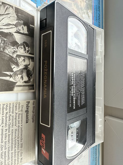 Kasety polskie vhs Niebieska seria