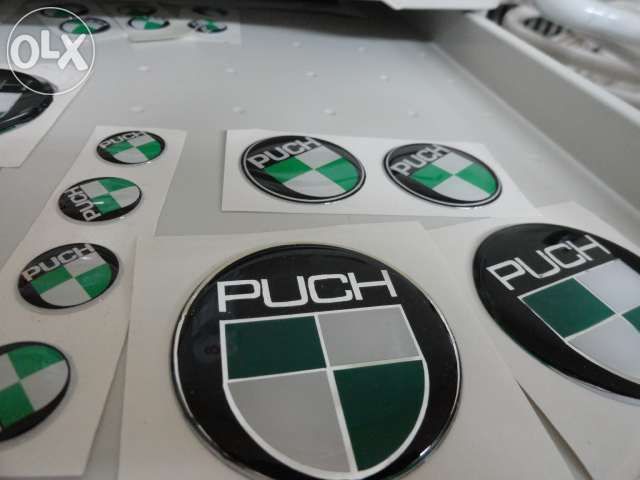 Autocolantes emblemas em resina