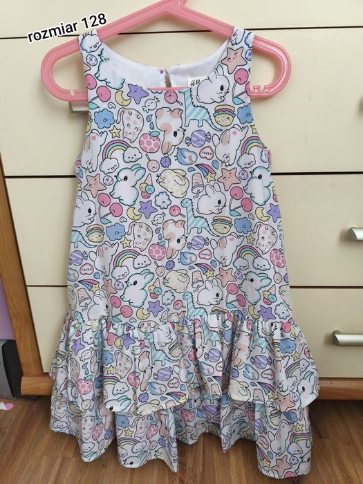 Sukieneczka dla dziewczynki, H&M,  rozmiar 128