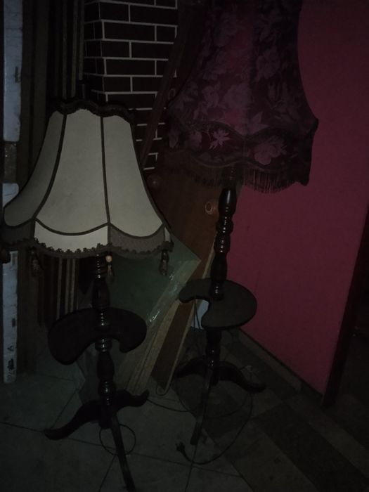 Lampy drewniane Vintage Retro PRL