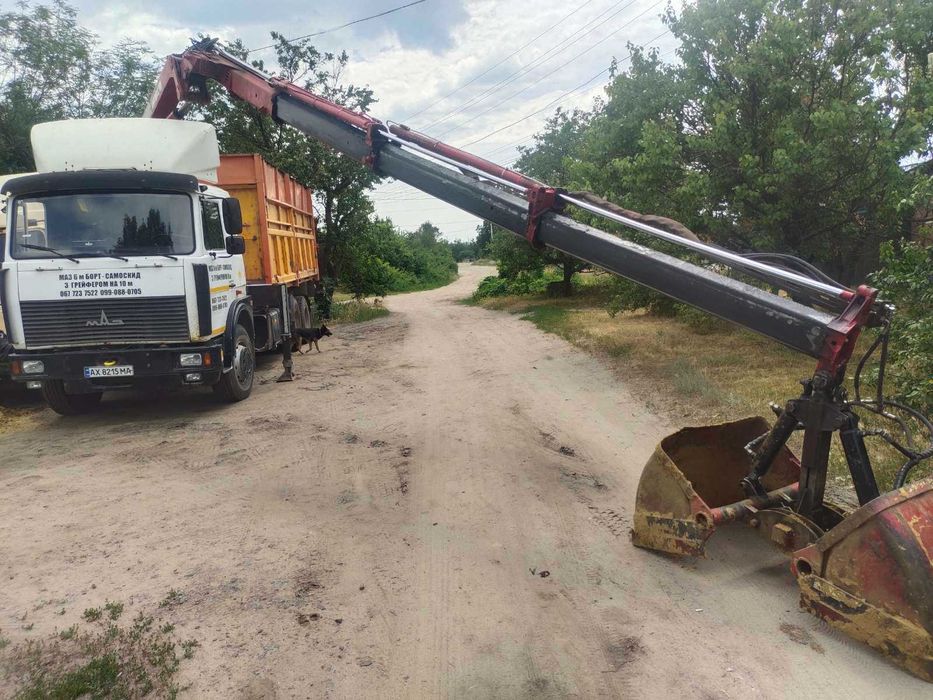 Услуги Погрузчика - Самосвала 6-7 м 30 куб с ковшом на 10 м вылет.!