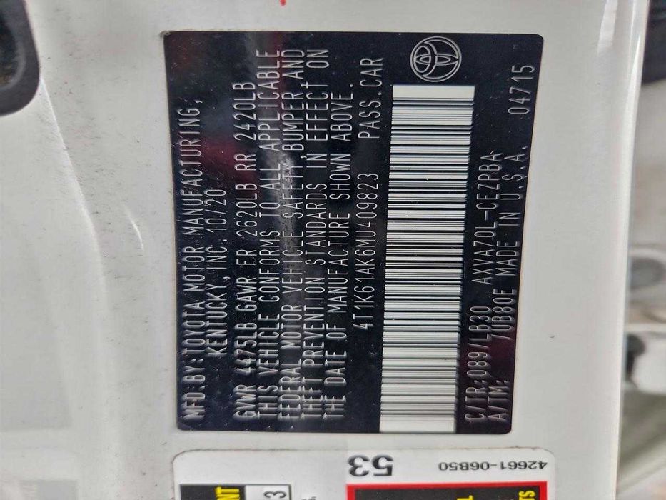 Toyota Camry XSE 2021