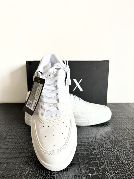 Білі чоловічі кросівки-кеди Armani Exchange. Розмір 43.5,44,45,46,47