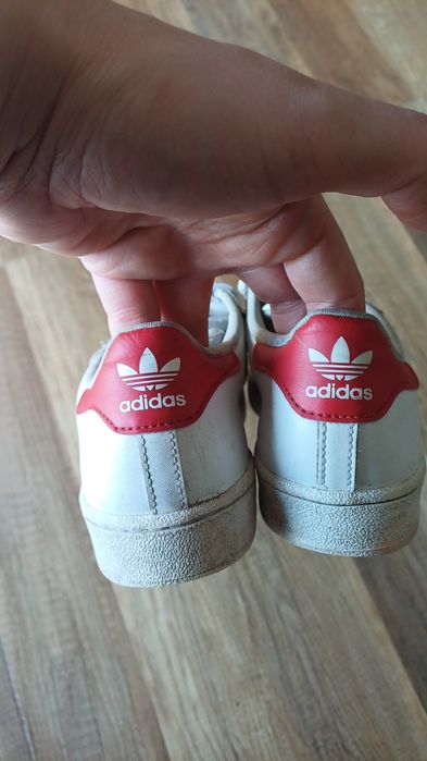 Adidas Superstar 34 buty sportowe adidasy białe czerwone