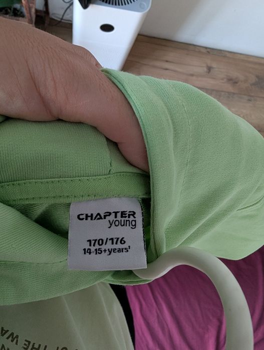 Bezrękawnik bluza z kapturem seledynowa zieleń