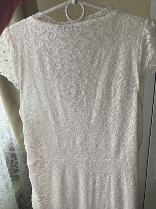 Плаття мереживо платье на крестины венчание в церковь кружевное удлене