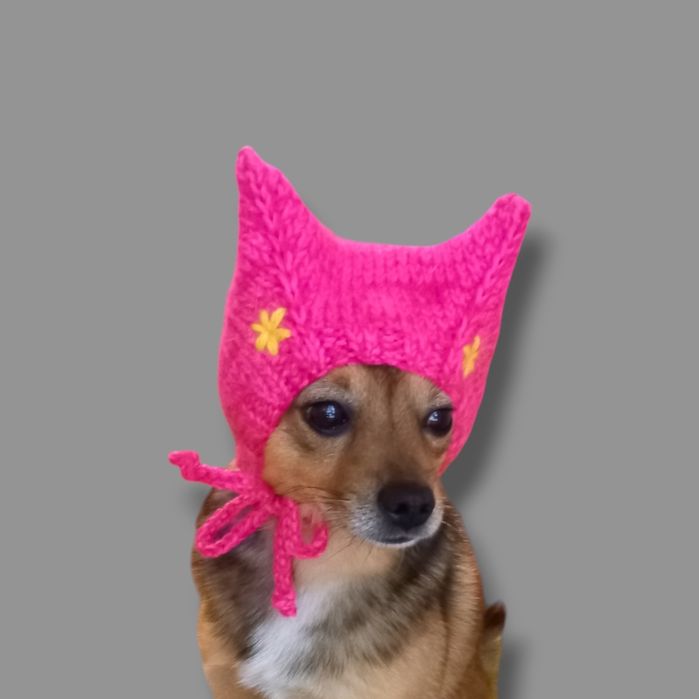 Шапка, свитер для собак (ручная работа)