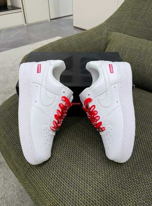 Nike Air Force 1 Low Supreme White R.45