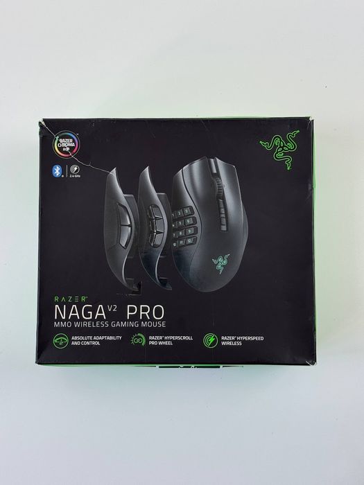 Бездротова ігрова комп'ютерна миша Razer Naga V2 Pro Black