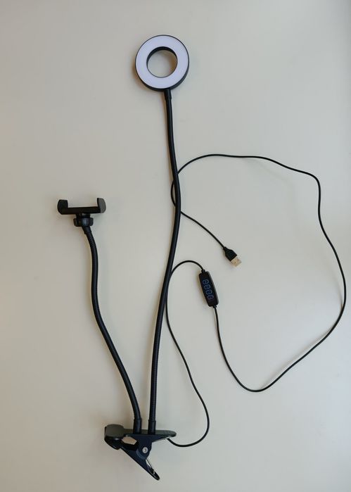 Suporte Telemóvel com Luz LED Ring