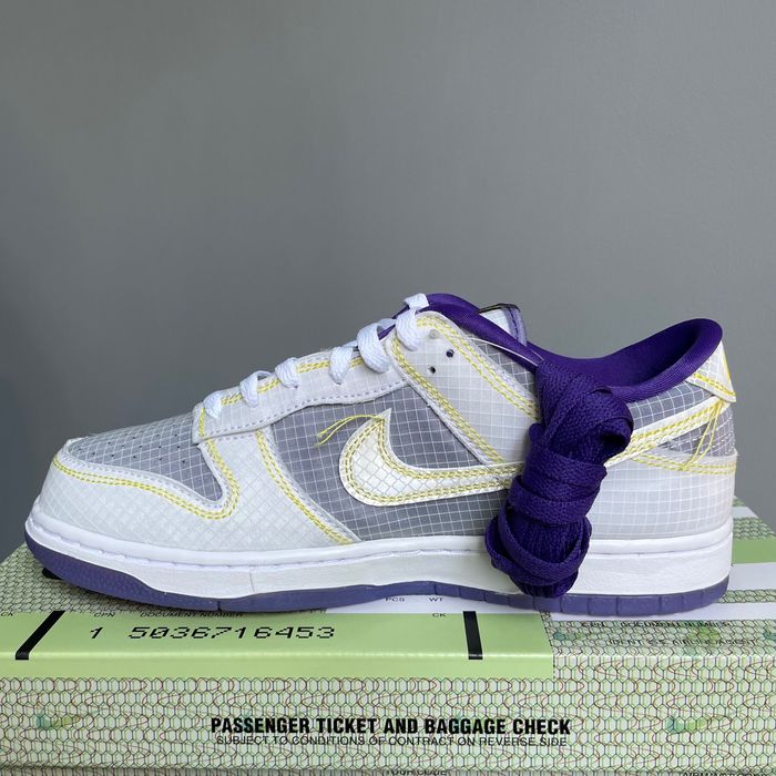 Кроссовки Union LA x Nike Dunk Low 'Purple' DJ9649-500 (оригинал)