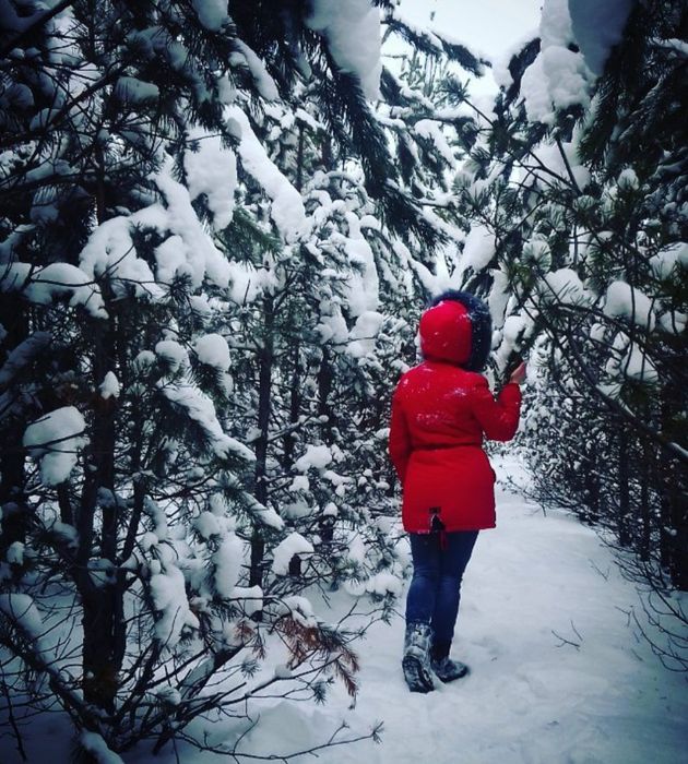 Парка зимова , парка на овчині