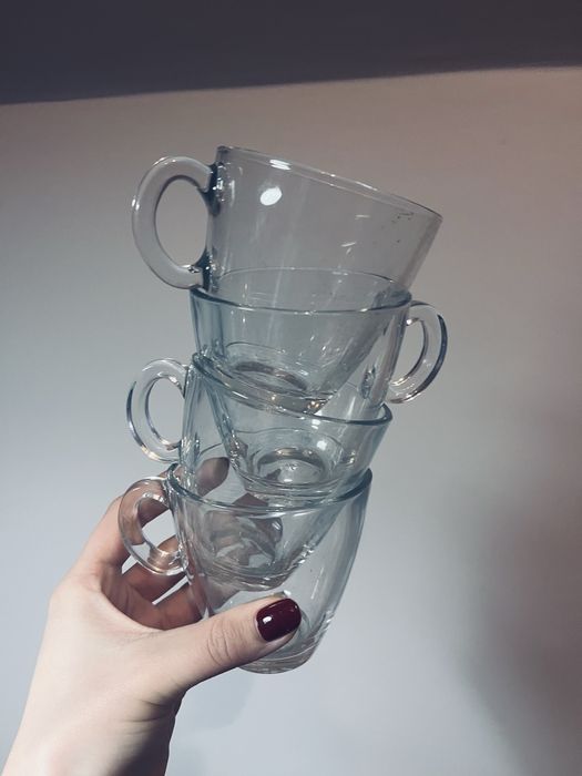 Zestaw 4 szklanek kubek szklanki ikea
