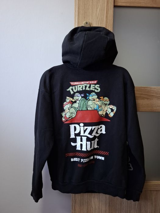 Pizza Hut x Teenage Mutant Ninja Turtles unikat bluza kolabo męska kangurka vintage retro