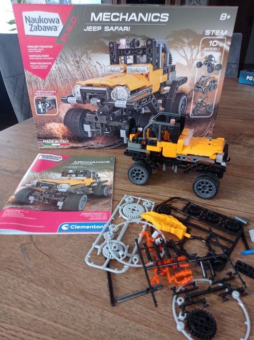 Clementoni Mechanics Jeep Safari - auto do składania, klocki