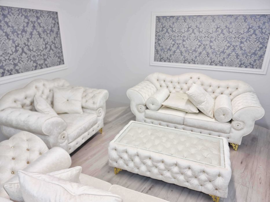 Zestaw wypoczynkowy Chesterfield PRESTON BIG 3+2+1