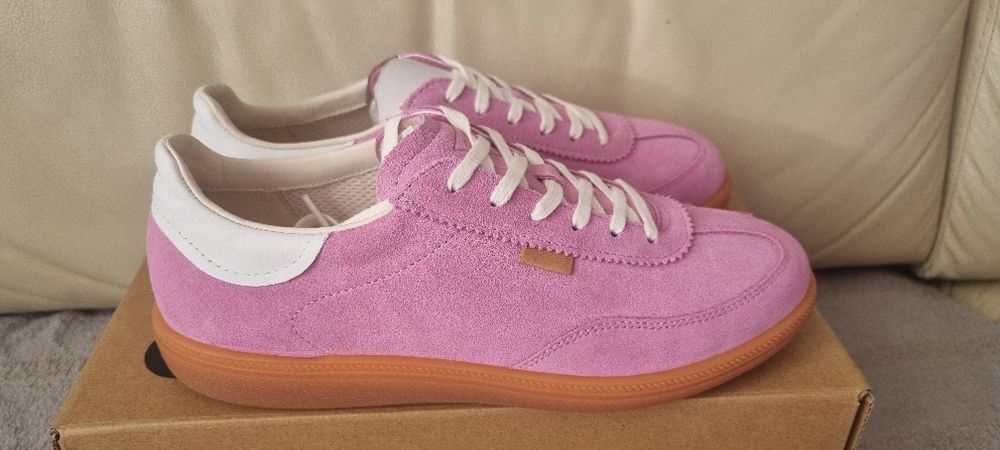 Sneakersy damskie skórzane Ecco Soft
