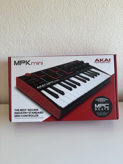 Akai Professional MPK Mini mk3 Controlador MIDI usb 25 Teclas Novo