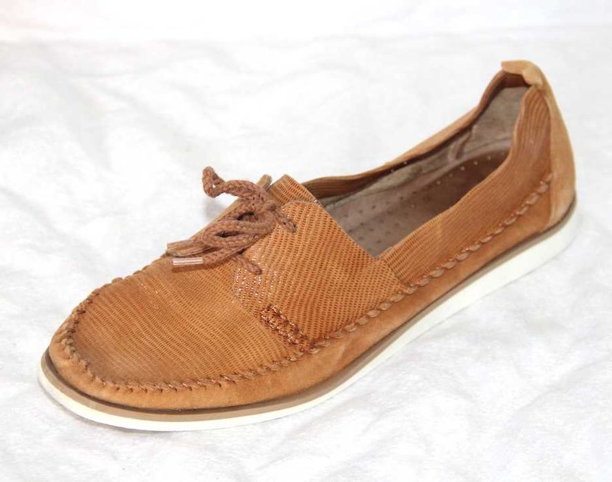 OCHNIK SKÓRA KOZIA buty trampki tenisówki slip on baleriny skórzane 39