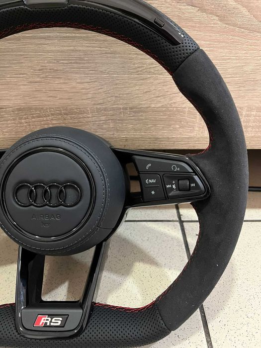 Volante Audi Led Display A3 A4 B8 TT 8J Q3 Q5 (S-Line / RS) Estilo R8