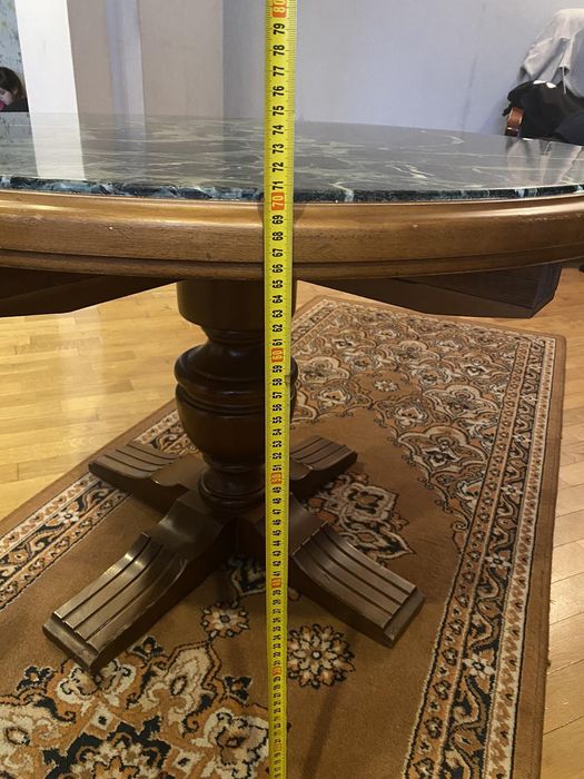 Стіл дерево - мармур.