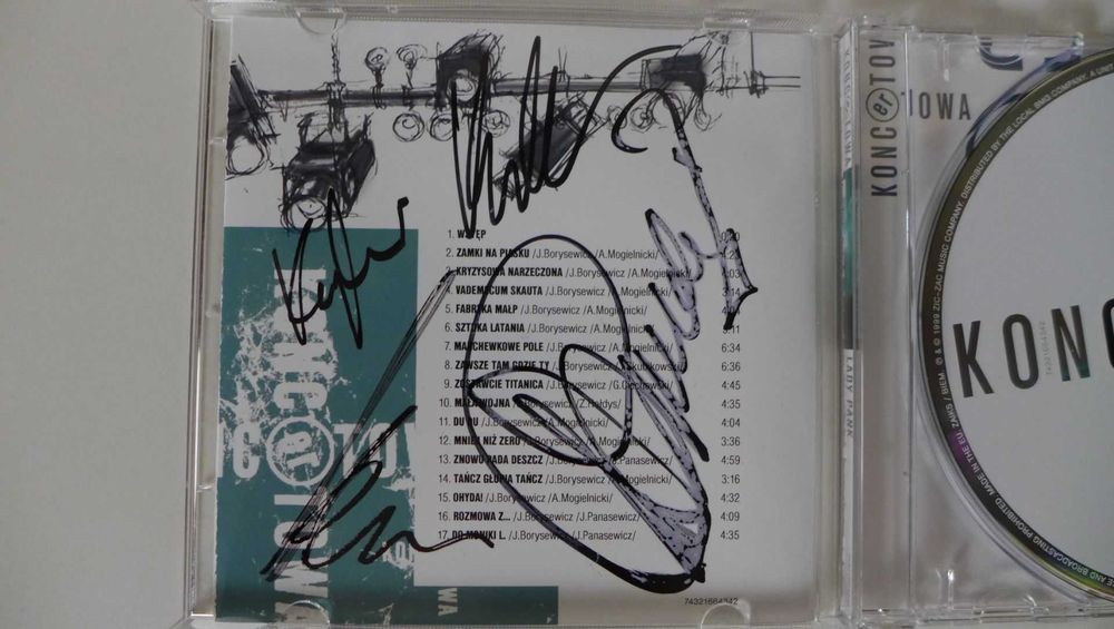 Lady Pank " Koncertowa " CD - Autografy