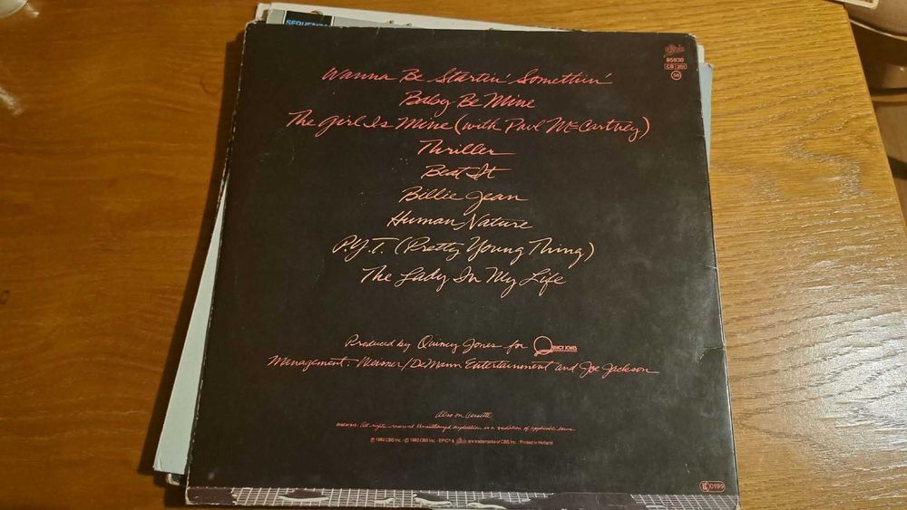 Michael Jackson - Thriller /Epic records/ LP płyta winylowa