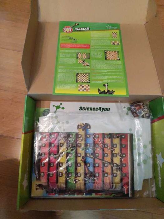 Jogo 2 em 1 - Damas + Sobe e Desce (Science4You)