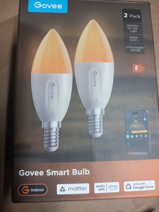2 lâmpadas LED inteligentes Govee Smart Bulb (Modelo H600C)