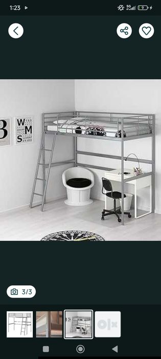 Cama alta solteiro sem colchão