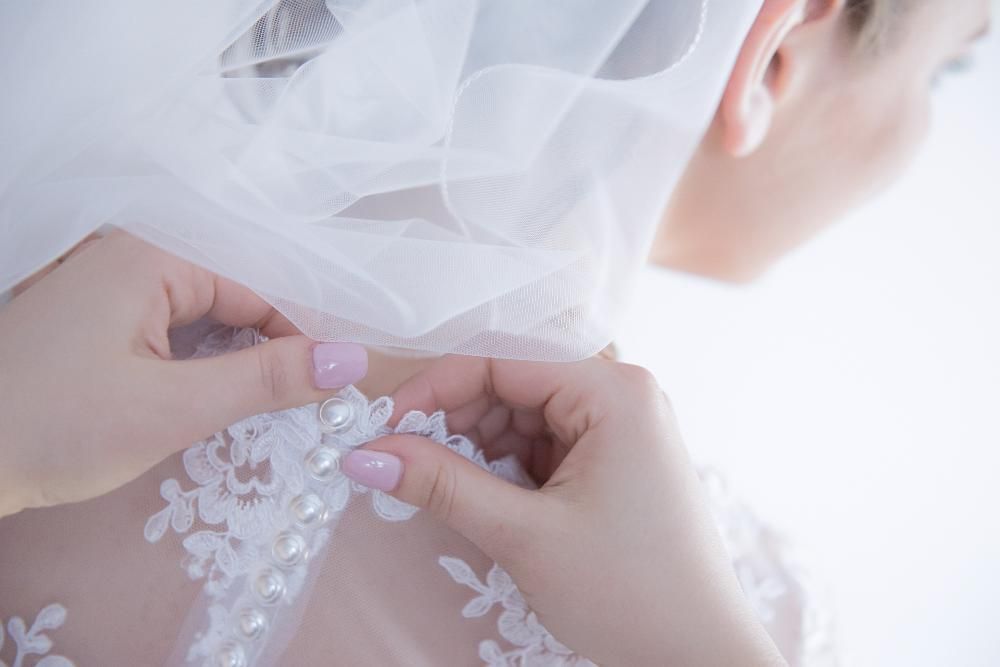 Suknia ślubna biała muślinowa koronka 40/42 Zanette Beatrice