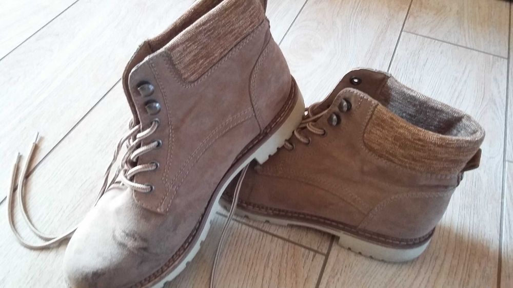 Buty workery damskie a'la zamsz 39
