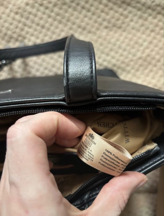 Torebka Wittchen czarna, skóra ekologiczna, shopperka na ramię