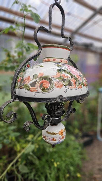 Lampa wisząca ceramiczna ręcznie malowana XII wiek