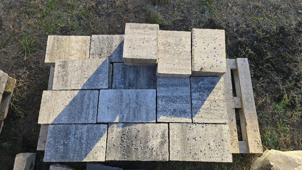 Kostka brukowa Pozbruk Lido melanż śnieżny