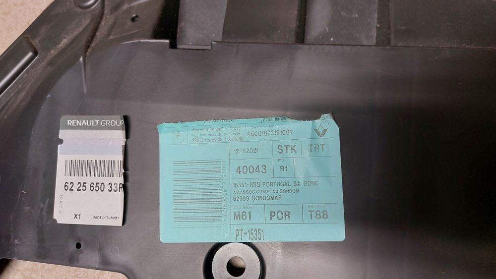 Resguardo Inferior Parachoques Frt Renault Clio V