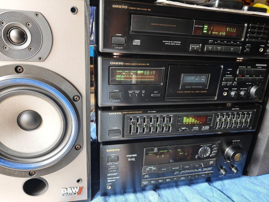 Wieża Onkyo + Kolumny B&W